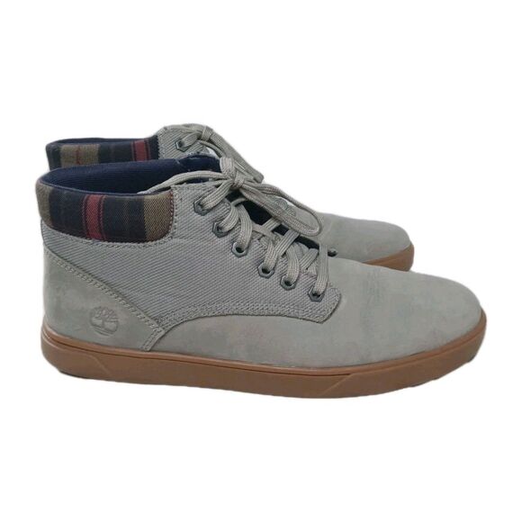Timberland Groveton Chukka Boots Men’s Size 9.5 Gray Leather & Fabric main image 5